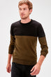 Khaki Male Knitwear Sweater