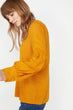 Women Yellow V-Neck Blouse