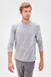 Gray Men 'S Bike Collar Long Sleeve New Sweater