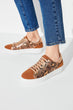 Tan Snake Pattern Women 'S Sneaker