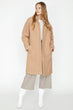 Female Ecru Pocket Detail Coat