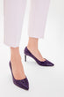 Purple Snake Pattern Women 'S High-Heeled Shoes