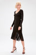 Black End Gauze Sweater Dress