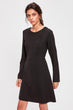 Black Button Detail Dress