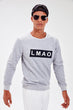Gray New Men 'S Printed Bike Collar Sweatshirt