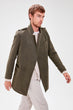 Khaki New Male Button Coat