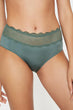 Women Green Lace Detail Panties