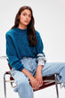 Trendyol Petrol Sleeve Detail Sweater TWOAW20KZ0101