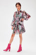 Multicolour Scarf Collar Dress