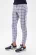 Indigo Men 'S Plaids Gusset Slim Fit Pants