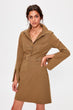 Khaki Button Dress