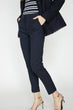 Women Navy Blue Patterned Pants