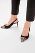 Black Suede Women 'S High-Heeled Shoes