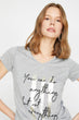 Women Gray T-Shirt