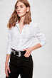 Trendyol White Epaulets Shirt TWOAW20GO0150