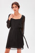 Black Lacing Detail Dress