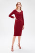 Burgundy Classic Dress