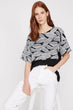 Women Black Print Blouse