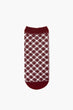 Women Burgundy Socks