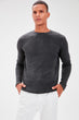 Anthracite Men Bike Collar Sweater