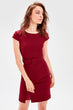 Bordeaux Belt Dress