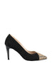 Black Suede Women 'S High-Heeled Shoes