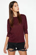 Women Burgundy T-Shirt