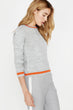 "Women 'S Gray Line Sweater "