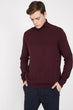 Men 'S Burgundy Turtleneck