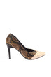 Mink Snake Detailed Woman Heels Shoes