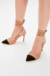 Black Suede Women 'S High-Heeled Shoes