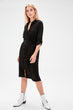 Black Belted Shirt Dress