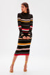 Black Striped Sweater Dress