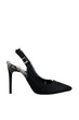 Black Suede Women 'S High-Heeled Shoes