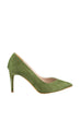 Green Suede Women 'S Heels Shoes