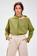 Khaki Collar Bluz