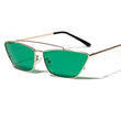 Fresh Green Women's Sunglasses Square Cat Eye Frame Vintage Shades Female Eyewear uv400