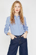 Women Navy Striped Shirt