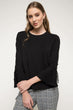 Black Long Sleeve Women Sweater