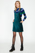 Women Green Velvet Dress