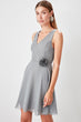 Gray Flower Arches Dress