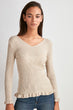 V-Neck Knitwear Sweater
