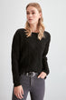 Mesh Detailed Knitwear Sweater