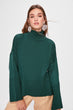 Green Sheer Collar Sweater