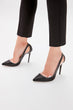 Black Female high-Heeled Shoes