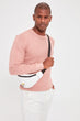 Pink Men 'S Pattern Knitwear Sweater New
