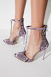 Lilac Transparent Detailed Women Boots