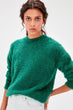 Green Bicycle Neck Beard Yarn Sweater Sweater