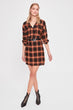 Belted Plaids Dress