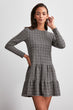 Plaid Knitted Dress